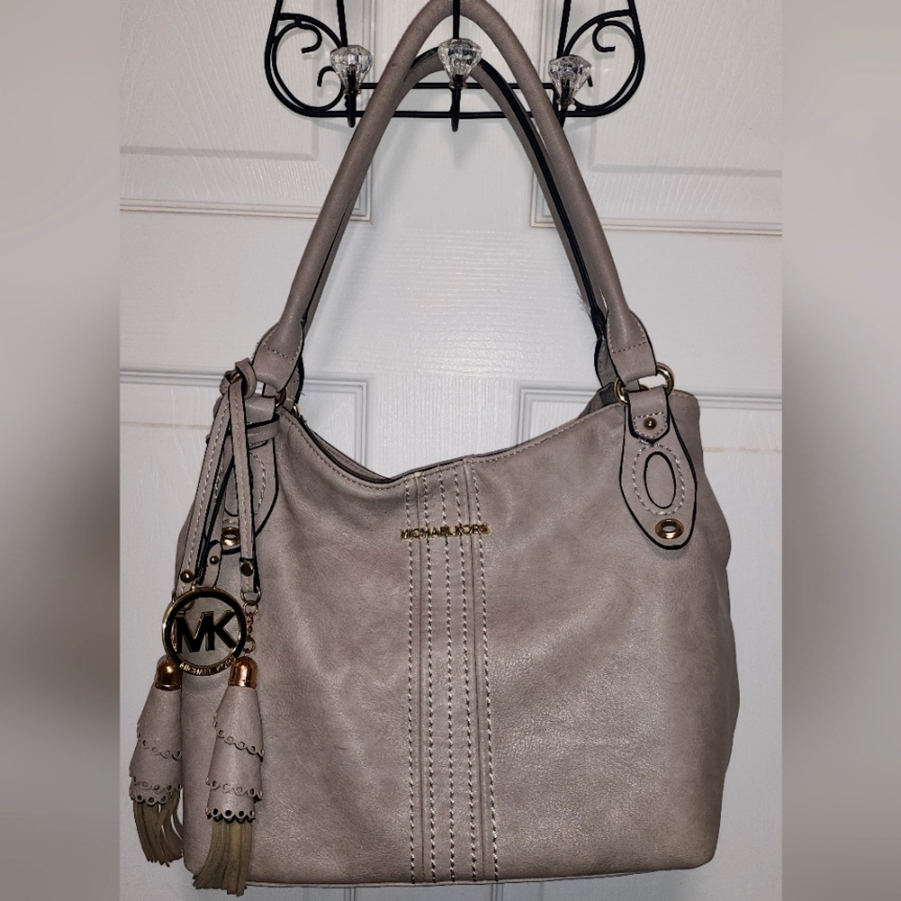 Michael Kors gray hobo shoulder bag